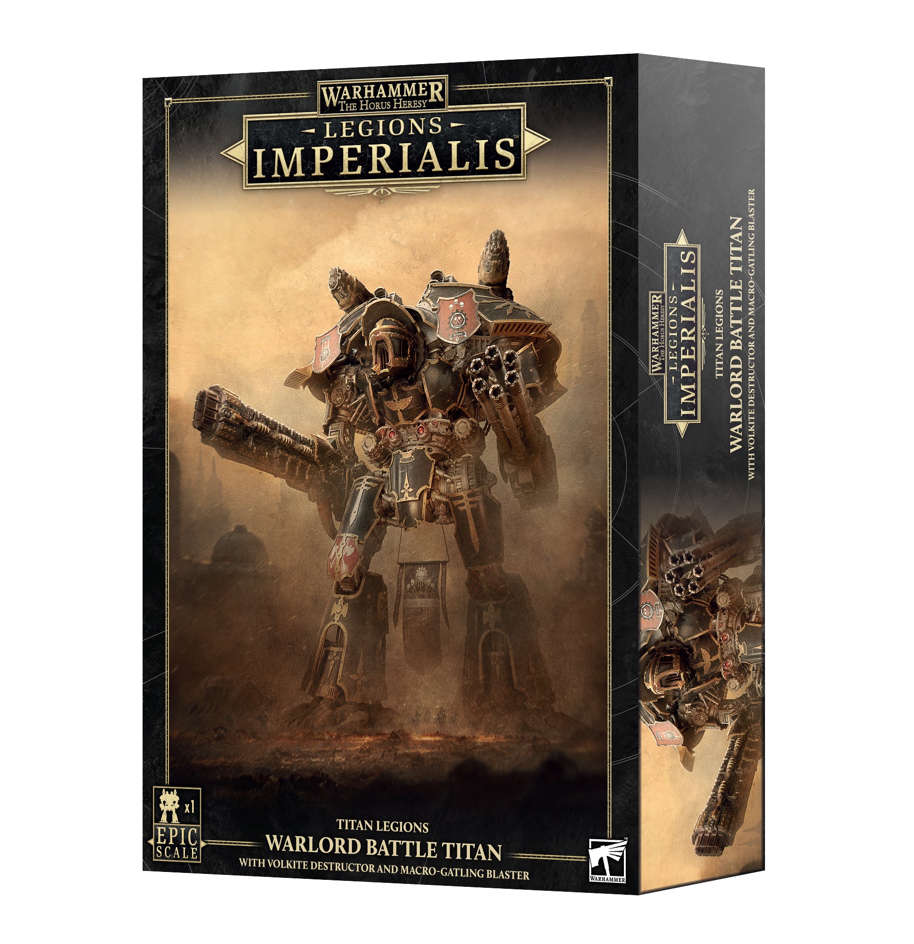 LEGION IMPERIALIS: WARLORD TITAN W/ VOLKITE & MACRO-GATLING BLASTER