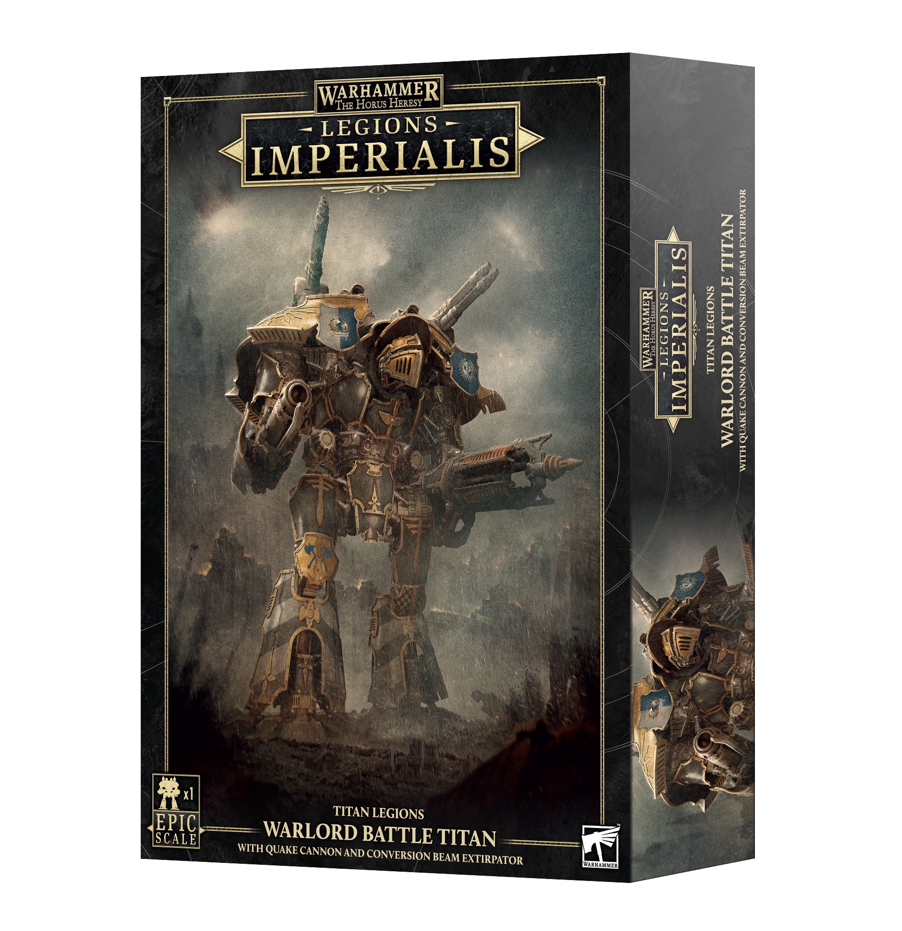 LEGION IMPERIALIS: WARLORD TITAN W/ QUAKE CANNON & COMVERSION BEAM EXTIRPATOR